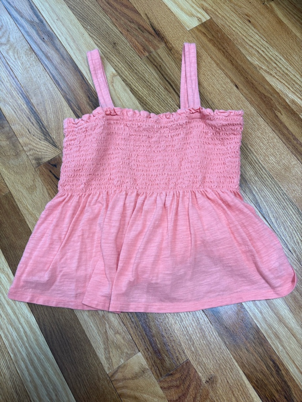 GAP Kids Coral Smocked Tank Top
